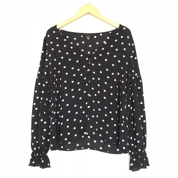 Sanctuary Alma Polka Dot Blouse EUC Size Medium - Picture 2 of 8